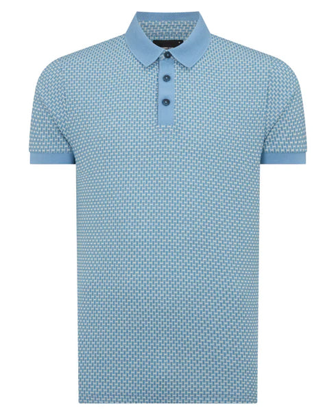 Remus Uomo Polo T-Shirt Blue